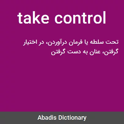 معنی take control